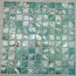 mosaic of Pearl tile shower bath Pearl Nacarat Azurin