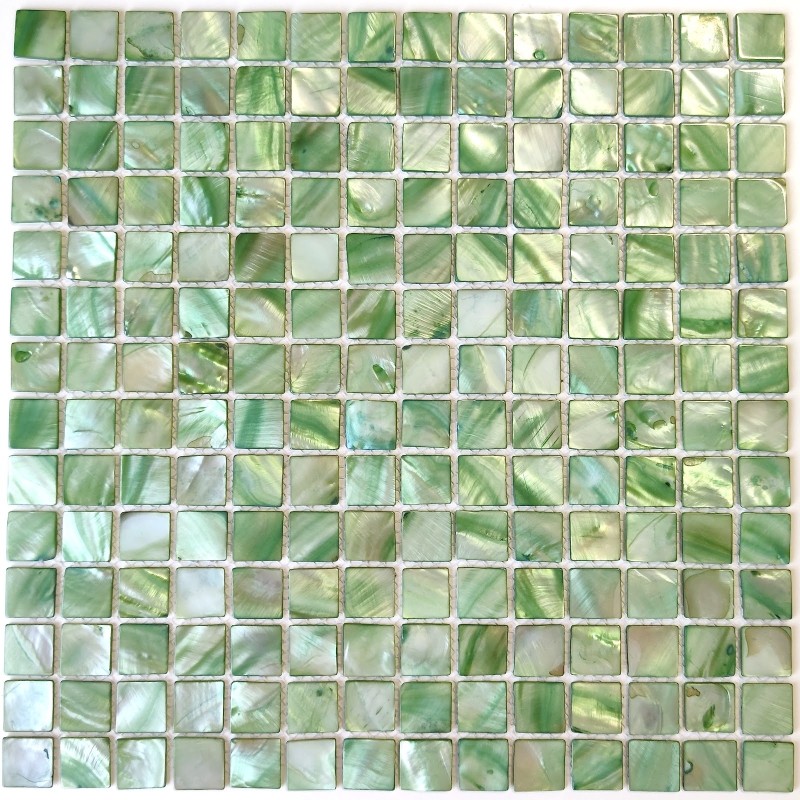 carrelage mosaique en nacre modele Nacarat Vert