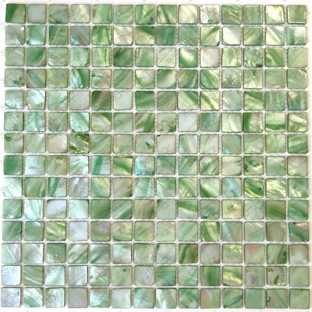 Modelo nácar mosaico de azulejo verde Nacarat Vert
