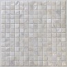mosaique de nacre coquillage salledebain et douche Nacarat Blanc
