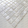 mosaic tile of Pearl tile shower bath Pearl Nacarat Blanc