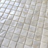 mosaic tile of Pearl tile shower bath Pearl Nacarat Blanc