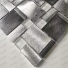 mosaico aluminio muro cocina ducha baño JARROD