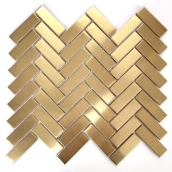 stainless steel mosaic tile kitchen backsplash Rexit Or