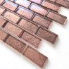 Copper colored glass tile for bathroom and kitchen Nikos