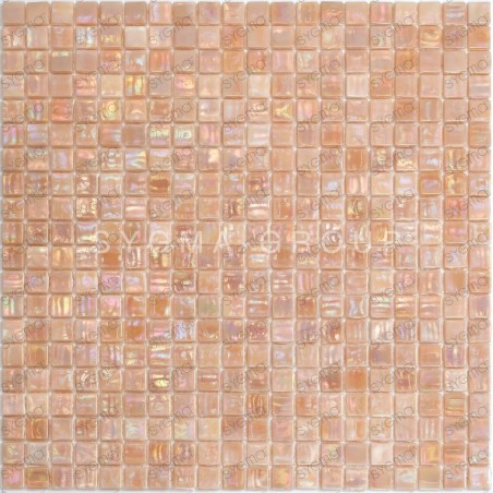 iridescent glass mosaic for shower and bathroom Imperial Rose