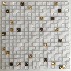 Tile mosaic bathroom stone and glass model GLOW