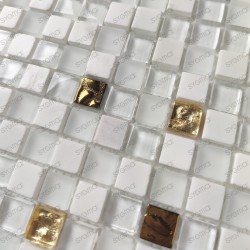 Tile mosaic bathroom stone and glass Glow 1sqm
