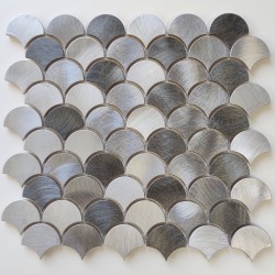 Mosaic plate aluminum tiles fish scale tiles Xenia