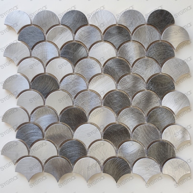 Mosaic plate aluminum tiles fish scale tiles Xenia
