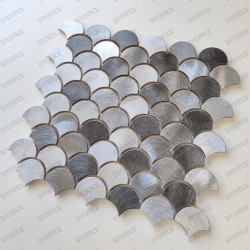 Mosaic plate aluminum tiles fish scale tiles Xenia