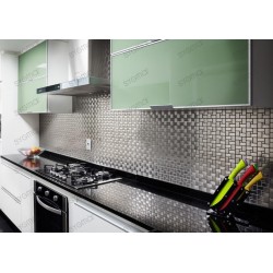 tiling kitchen stainless steel splashback tile stainless Hisa