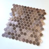 mosaico acero inoxidable cobre cocina ducha Rossini Cuivre