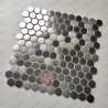 Stainless steel hexagonal tile for wall or floor Rossini