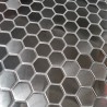 Stainless steel hexagonal tile for wall or floor Rossini