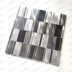 Aluminium mosaic tile backsplash kitchen or bathroom wall Celeste