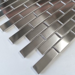 stainless steel splashback kitchen shower tiles cm-brique64