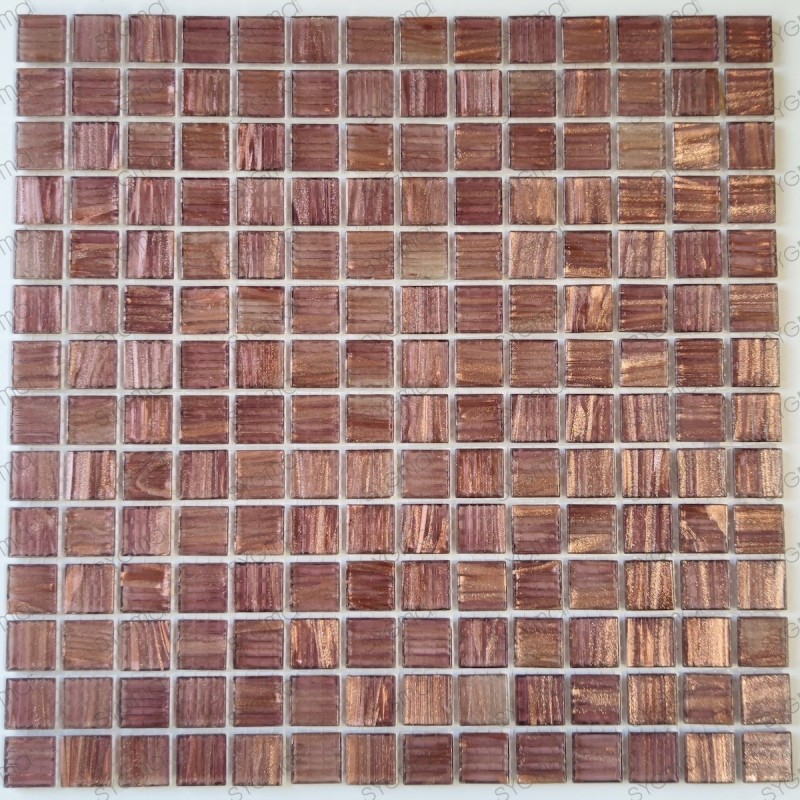 Glass mosaic tile for floor or wall bathroom Plaza Auburn