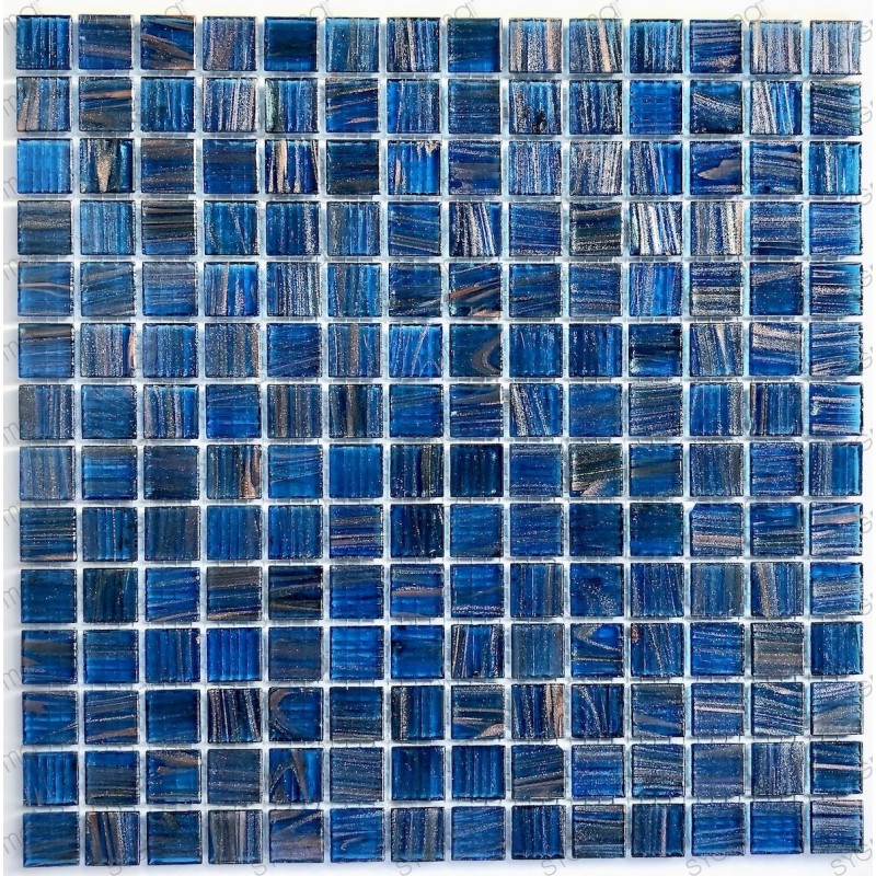 Mosaico pasta de vidrio azulejo pasta de vidrio 1 placa modelo Plaza Azur