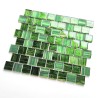 Mosaique douche italienne credence cuisine Drio vert