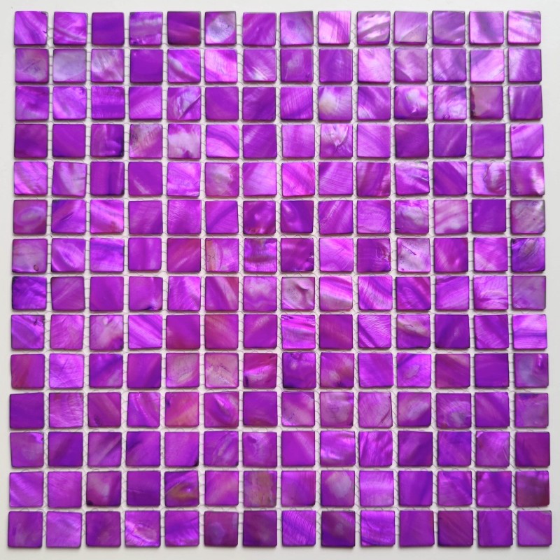 vrai mosaique de nacre salle de bain et douche modele NACARAT VIOLET