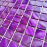 azulejo de mosaico de perlas perlas de baño Nacarat Violet