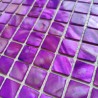 mosaic of Pearl tile shower bath Pearl model NACARAT VIOLET