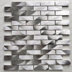 mosaico aluminio frente cocina ducha baño ATOM