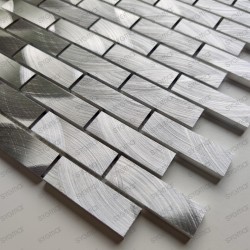 splashback kitchen aluminium mosaic shower aluminium Atom