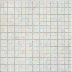 Azulejos de vidrio mosaico blanco modelo Imperial Blanc