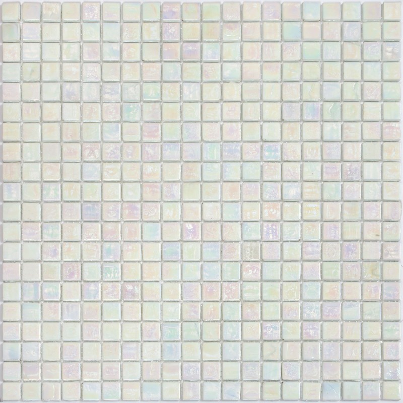 Tile glass mosaic wall and floor model Imperial Blanc