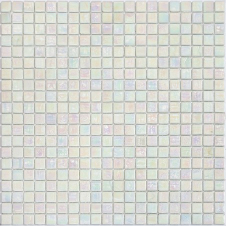 Tile glass mosaic wall and floor model Imperial Blanc