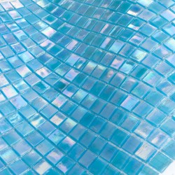 Blue tile glass mosaic model Imperial Bleu
