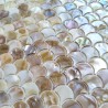 mosaique carrelage en nacre REDONDO ROUGE