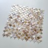mosaique carrelage en nacre REDONDO ROUGE