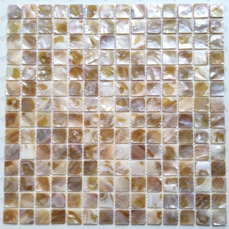 Mallas azulejos de mosaico en nácar para piso o pared Nacarat Naturel