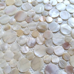 Mosaic floor and wall bathroom Pearl model Redondo Naturel