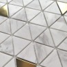 Azulejos de mármol y metal dorado para la cocina y el baño VOLO