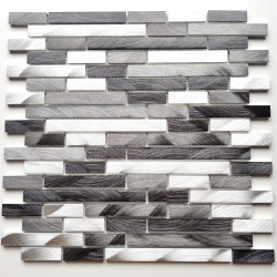 backsplash kitchen aluminium mosaic bathroom model Wadiga Gris