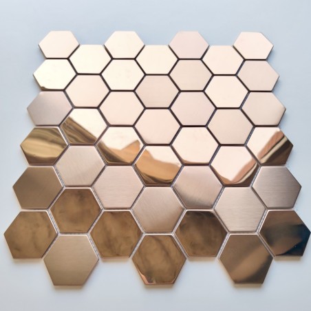 Stainless steel mosaic copper tiles for kitchen wall model DARIO Stainless steel mosaic copper tiles for kitchen wall model DARIO
