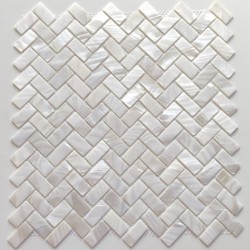 Mosaique de nacre pour sol ou mur modele SAORI