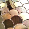 Copper stainless steel mosaic tile model Hoopa