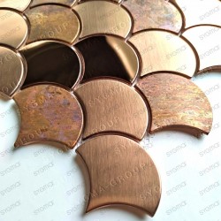 Copper stainless steel mosaic tile model Hoopa