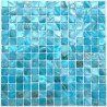 Mosaique de nacre coquillage salle de bains ou cuisine Nacarat Bleu