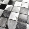 splashback kitchen aluminium mosaic tile model Carson Gris