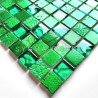 mosaico de vidrio y piedra Alliage Vert