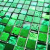 Carrelage mosaique verre et pierre Alliage Vert
