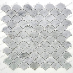 Scalefish marble tile mosaic for wall and floor Timpa