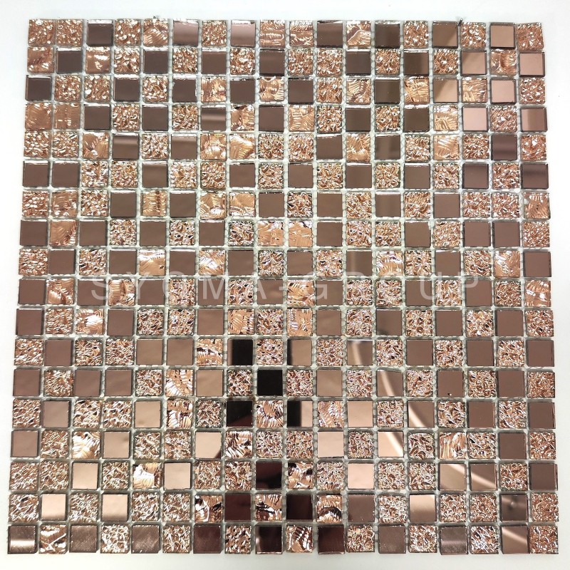 mosaique verre carrelage cuisine credence Dalma Rose