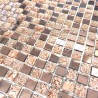 Mosaic glass tile kitchen splashback model Dalma Rose
